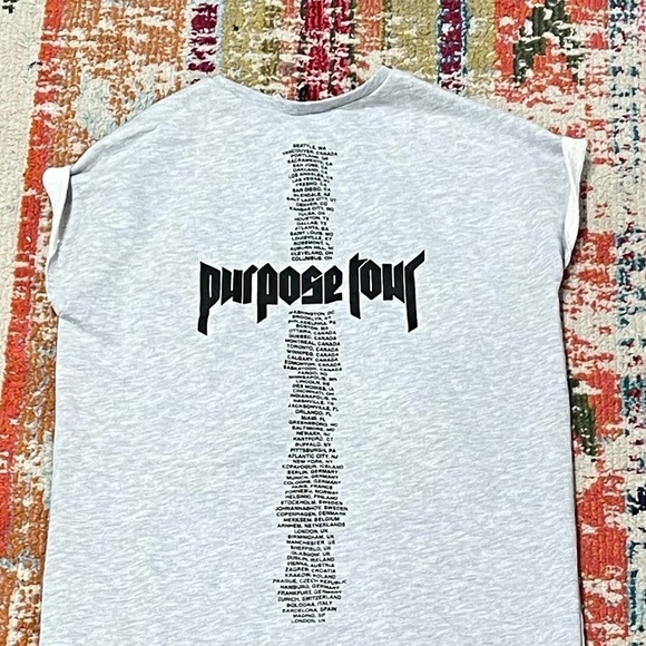 Justin Bieber The Purpose Tour Pop Music Concert Tour Sweatshirt - Picture 6 of 11